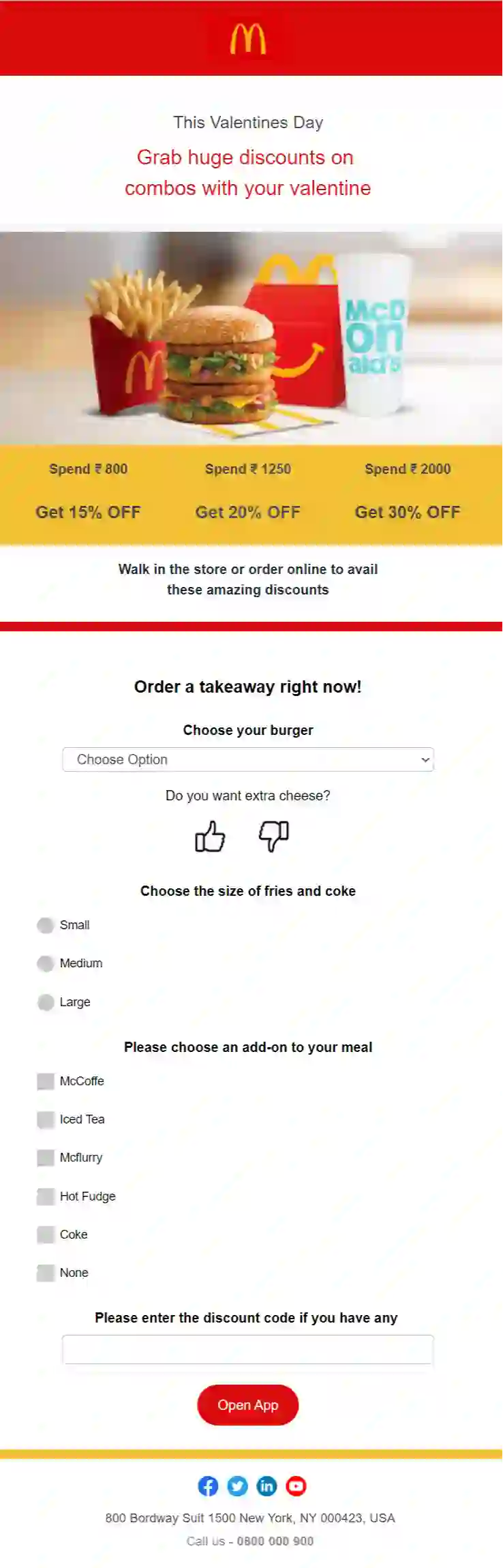 Free Discount Offer Email Template
