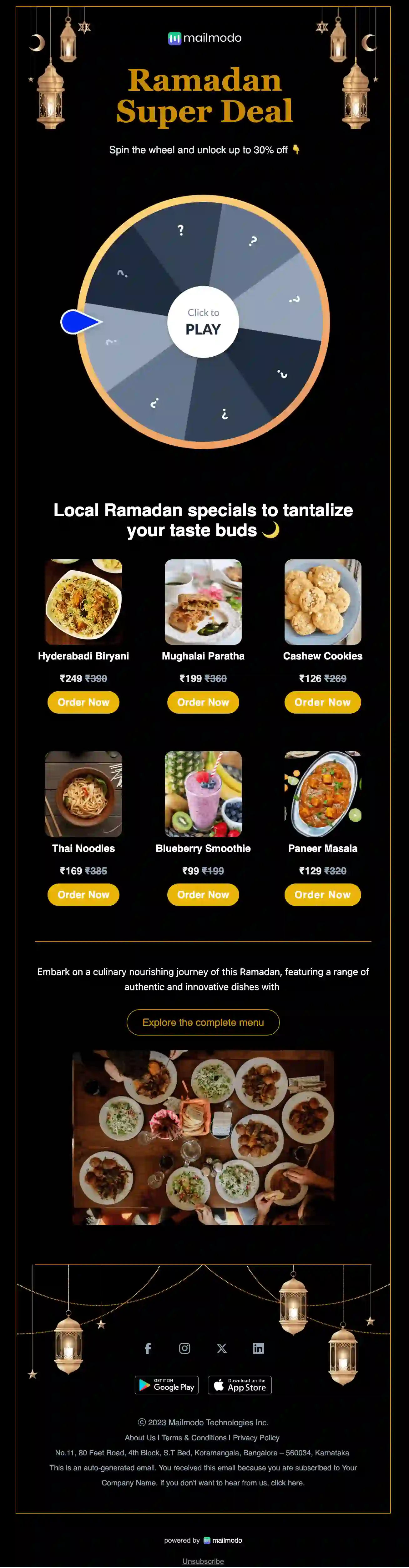 Free Ramadan Email Template